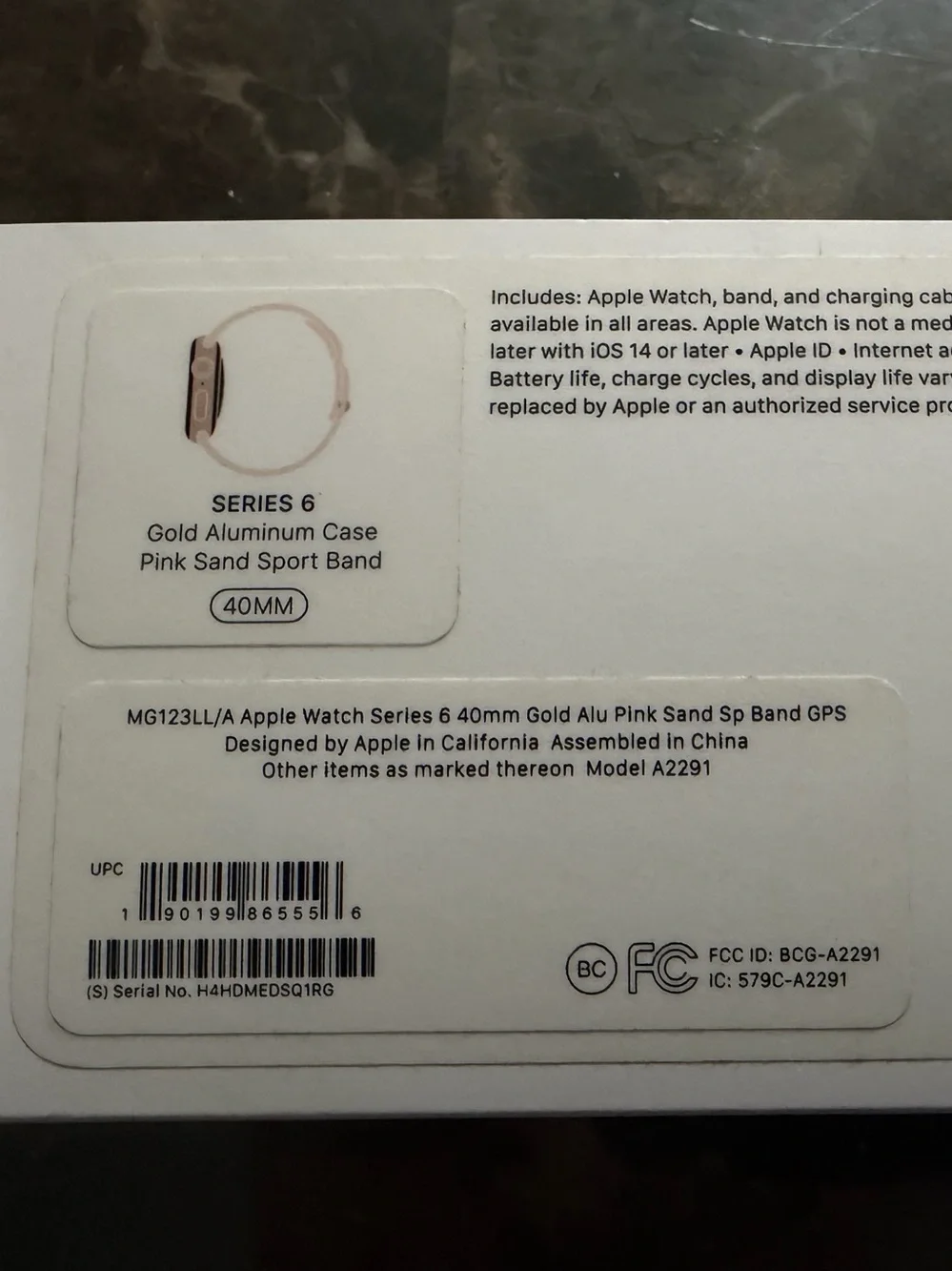 Apple 40mm Rose Gold Smartwatch with Light Pink Band